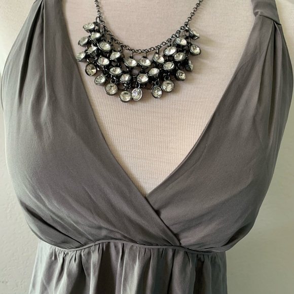 Banana Republic Heritage grey halter dress - Picture 2 of 5